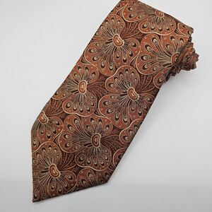 VTG Oscar de la Renta for After Six Brocade Floral Abstract Tie 57 1/8x4 3/8"